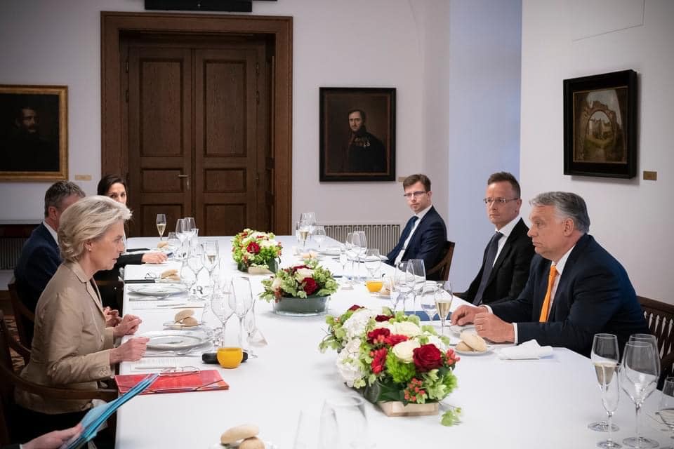 Von der Leyen makes surprise visit to Budapest